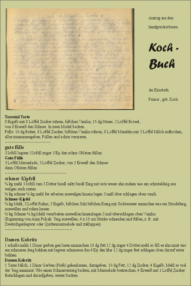 Altes Kochbuch